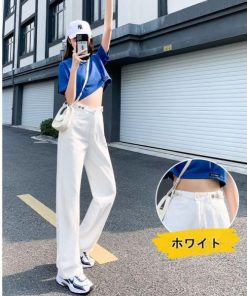 ワイドパンツ レディース ロング丈 黒スラックス スリット ラッパズボン ボトムス ハイウエスト 大きいサイズ ビジネス おしゃれ OL 通勤 着痩せ オフィス