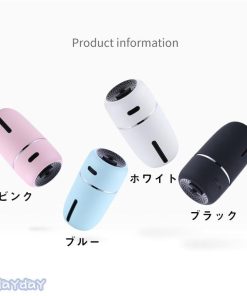 加湿器 ミニ加湿器 卓上加湿器 車載 オフィス 静音 除菌 7色LEDランプ 気化式 大容量 持ち運び便利 空焚き防止 音波式 (P1SHYJSQB/He/La/F) Usb おしゃれ