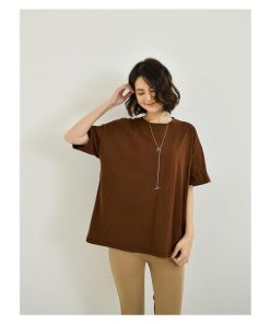 Tシャツ レディース トップス 春夏 40代 新作 半袖Tシャツ おしゃれ 韓国風 大きいサイズ きれいめ カジュアル 大人 ゆったり 白 黒 30代 20代