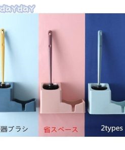 おしゃれ 2タイプ　トイレ用品 収納 便器ブラシ トイレブラシ  掃除用品　割れにくい トイレブラシセット