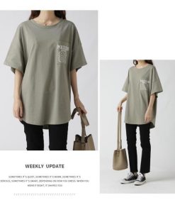 Tシャツ レディース トップス 春夏 40代 新作 半袖Tシャツ おしゃれ 韓国風 大きいサイズ きれいめ カジュアル 大人 ゆったり 20代 黒 30代 白