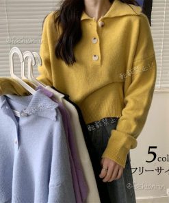 セーター レディース 40代 ニット 秋冬 韓国風 長袖 セーター 無地 ニット 30代 トップス 大きいサイズ あったか おしゃれ ゆったり 大人
