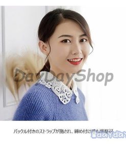 レース襟 花柄レース 姫系 レディース レイヤード 付け襟 付けえり ホワイトレース ファッション小物 つけえり レトロ 付け衿 森ガール