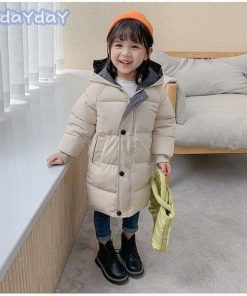 韓国子供服 中綿コート 女の子 男の子 ロングコート アウター 厚手 冬服 フード付き 通学 防寒 おしゃれ 子ども服 入学式 ジュニア キッズコート 卒園式