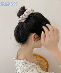 シュシュ カラフル まとめ髪 ガーリー 髪飾り 女の子 かわいい シンプル ポニーテール ヘアアクセサリー レディース ヘアゴム