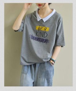 Tシャツ レディース トップス 40代 半袖 綿 Vネック 春夏 カットソー 新作 大きいサイズ UVカット 韓国風 20代 40代 おしゃれ 30代 かわいい