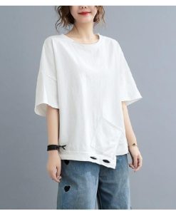 Tシャツ レディース トップス 40代 半袖 綿 春夏 新作 カットソー 新作 大きいサイズ シンプル インナー UVカット 韓国風 おしゃれ 30代 40代 かわいい 20代