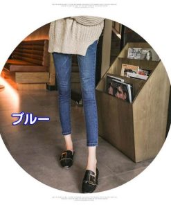 デニムパンツ パンツ レディース 40代 冬 スリム ロングパンツ 韓国風 おしゃれ 20代 30代 50代 ハイウエスト キレイ 着痩せ 上品 大人