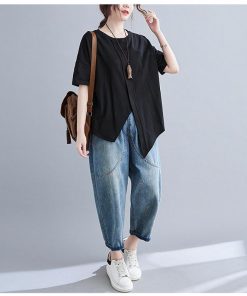 Tシャツ レディース トップス 40代 半袖 綿 春夏 新作 綿麻 大きいサイズ シンプル UVカット 韓国風 20代 30代 かわいい おしゃれ 黒 40代 白