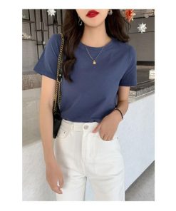 Tシャツ レディース 夏 40代 半袖 ニットトップス 無地 ショット丈ニットソー 新作 ゆったり カットソー 大人 おしゃれ 30代 50代