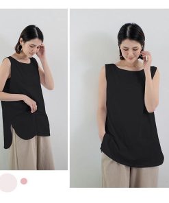 Tシャツ レディース 夏 ベスト 綿 クルーネック カットソー トップス シンプル 透けない おしゃれ コーデ UVカット きれいめ 40代 20代 30代 ゆったり