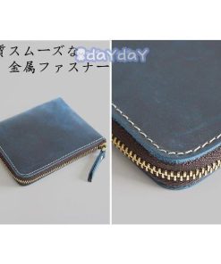 ミニ財布 メンズ財布 本革 牛革 ファスナー財布 カード入れ 財布 さいふ シンプル 高品質 彼氏 父 ポイント消化 プレゼント  自分用