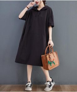 ワンピース レディース 40代 トップス 春夏 韓国風 フード付き パーカー 半袖 体型カバー 大きいサイズ ゆったり チュニック おしゃれ 大人 おしゃれ 50代 30代