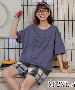 パジャマ レディース ルームウェア 春夏 綿 半袖 女性 セットアップ 可愛い 韓国風 寝巻き 部屋着 上下セット ゆったり 30代 20代 40代 50代