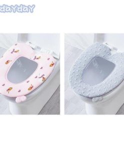 洗える トイレ用品 消臭 夏用　四季兼用 かわいい 抗菌 便座シート 洗浄暖房型 O型 トイレタリー 便座カバー ウォッシャブル 厚手 防臭