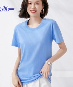 Tシャツ レディース トップス 春夏 40代 新作 半袖Tシャツ おしゃれ 韓国風 大きいサイズ きれいめ カジュアル 大人 ゆったり 20代 白 シンプル 30代 黒