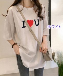 Tシャツ レディース トップス 40代 半袖 綿 白 ニット 春夏 カットソー 新作 大きいサイズ 丸首 UVカット 韓国風 かわいい 30代 40代 おしゃれ 20代