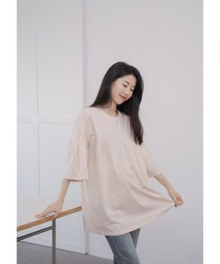 Tシャツ レディース 40代 夏 綿 トップス クルーネック 半袖 カットソー キレイめ 大きいサイズ ゆったり 韓国風 20代 40代 お洒落 おしゃれ 30代