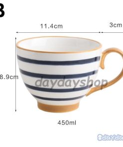 食器 カフェ お茶用品 ホワイト ボーダー 和風 ティーカップ ネイビー マグカップ コーヒーカップ ブルー キッチン用品 和柄