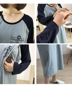 ワンピース レディース 秋冬 マタニティ服 長袖 授乳ワンピース マタニティ ワンピース ロング丈 綿 着心地 ゆったり 韓国風 産後 産前 ママ 大きいサイズ