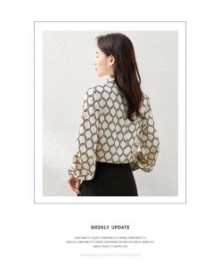 ブラウス レディース 春秋 長袖 綿混 花柄 シフォン レディース 刺繍 大人 可愛い 上品 ゆったり おしゃれ きれいめ