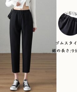 テーパードパンツ レディース 春夏 綿 ロングパンツ ウエストゴム きれいめ ボトムス リラックス 快適 ゆったり おしゃれ スキニー 40代 30代 20代 ボトム