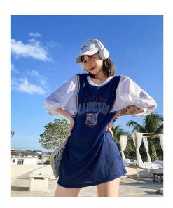 水着 レディース 3点セット 夏 小胸 バンドゥ パレオ 日焼け防止 パッド付き 体型カバー UVカット ママ水着 海水浴 潜水 韓国風 可愛い 20代 40代 30代