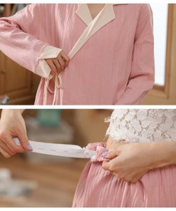 パジャマ レディース ルームウェア 秋冬 綿 前開き 長袖 上下セット 可愛い ロングパンツ 授乳服 マタニティ服 ゆったり 寝巻き 部屋着 寝間着 入院 産後 産前