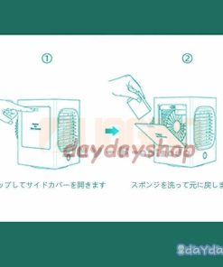 ポータブルクーラー 卓上扇風機 3段階風量 静音 冷風機 小型 USB充電 コンパクト扇風機 ミニエアコン 卓上クーラー 携帯式 冷風扇 卓上エアコン