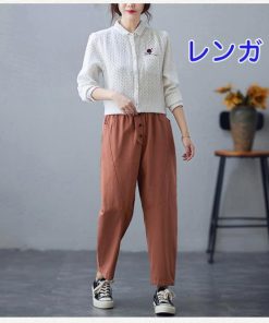 パンツ レディース 春新作 ボトムス ワイドパンツ ロングパンツ チノパンツ 美脚 韓国風 おしゃれ 20代 30代 40代 ハイウエスト ゆったり 50代 楽ちん