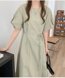 シャツワンピース レディース 40代 マキシワンピース 春夏 綿 フレアスカート きれいめ 韓国風 20代 30代 マキシ 50代 UVカット ゆったり