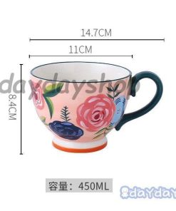 柄 ギフト マグカップ ティーカップ コーヒーカップ プレゼント お茶用品 カラフル キッチン用品 エレガント 食器 花柄 上品