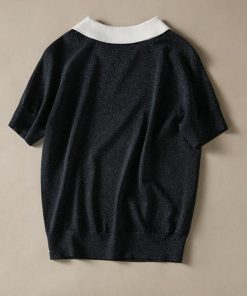 おしゃれ 40代 ゆったり Tシャツ レディース 30代 ニット 薄手 大人 白Tシャツ 半袖トップス 夏新作 ショット丈Tシャツ 50代