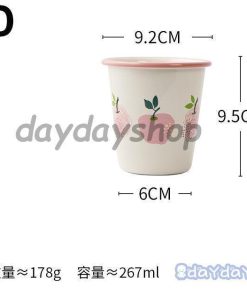 コーヒーカップ お茶用品 洋ナシ 果実 食器 リンゴ ティーカップ マグカップ ピンク コップ レトロ 果物 キッチン用品 ホワイト