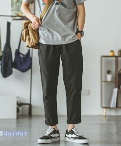 パンツ ルームウェア 九分丈 テーパードパンツ カジュアル 綿ズボン ロングパンツ 春夏秋 ファッション パンツ メンズ イージー 運動 レトロ