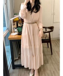 ワンピース レディース 春夏 ロングワンピース プリーツ マキシ丈 通勤着 可愛い ゆったり 結婚式 着やせ 大人 きれいめ 20代 30代 40代