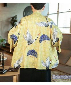 羽織 男性用 メンズ 浴衣風 甚平 着物 はおり アウター 刺繍 復古 和式 涼しい カジュアル 夏 花火大会 夏服