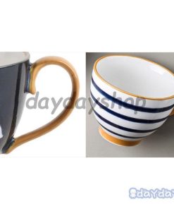 食器 カフェ お茶用品 ホワイト ボーダー 和風 ティーカップ ネイビー マグカップ コーヒーカップ ブルー キッチン用品 和柄