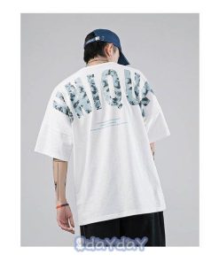 コットン ビッグシルエット ストリート系 メンズ オーバーサイズ 半袖 Tシャツ ビッグTシャツ 大きいサイズ ヘビーウェイト ロング丈 Tシャツ