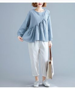 韓国風 20代 30代 新作 長袖 40代 クルーネック 無地 レディース 大きいサイズ カジュアル Tシャツ 綿 UV対策