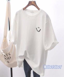 丸首 夏 可愛い ゆるTシャツ 上着 カジュアル 大きいサイズ トップス 半袖 Tシャツ 体型カバー ルームウェア 2021新作 レディース