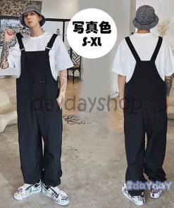 オーバーオール メンズ ゆとり 純色 ロングパンツ オールインワン サロペット ボトムス 春夏秋 新作 お洒落 男性 大きいサイズ おしゃれ 作業服 カジュアル