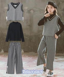 3点セット子供服 女の子 セットアップ Tシャツ  女の子  長ズボン  トップス おしゃれ ダンス衣装 カジュアル 秋 上下セット