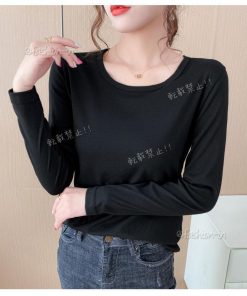 インナー 肌着 レディース Tシャツ 40代 クルーネック 長袖 韓国風 秋冬 ニット おしゃれ 大きいサイズ ゆったり 通勤 着痩せ 冷え対策 30代 保温 暖かい 20代