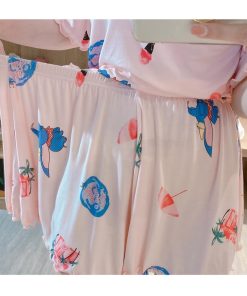 パジャマ ルームウェア レディース 春 夏 上下セット パジャマ 半袖 セットアップ パジャマ  2点セット 花柄 ルームウェア 可愛い ショートパンツ 大人 部屋着