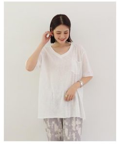 Tシャツ レディース 夏 綿 トップス 40代 半袖 カットソー 新作 大きいサイズ シンプル インナー UVカット 韓国風 20代 おしゃれ 40代 30代 かわいい