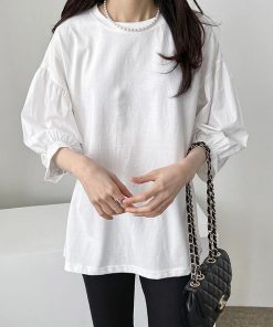 Tシャツ レディース 夏 半袖 綿 クルーネック カットソー トップス 無地 透けない おしゃれ コーデ UVカット きれいめ コットン 20代 40代 30代