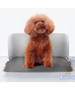 トイレトレーニング 中型犬 フラットタイプ 壁付タイプ M/L メッシュ付き 犬用トイレ 小型犬 オス犬用 L字型のトイレ フチ漏れしにくい Pet 犬