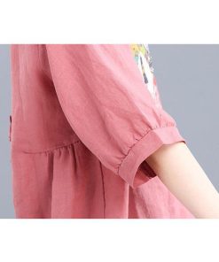 Tシャツ レディース 夏 綿麻 トップス 40代 半袖 カットソー 大きいサイズ シンプル ゆったり UVカット 韓国風 新作 20代 かわいい おしゃれ 30代