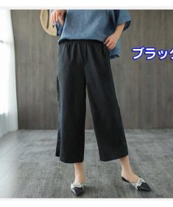 ワイドパンツ レディース 通勤 無地 リボン ストレートズボン ボトムス ハイウエスト 大きいサイズ カジュアル おしゃれ オフィス 着痩せ 通勤 OL 薄手